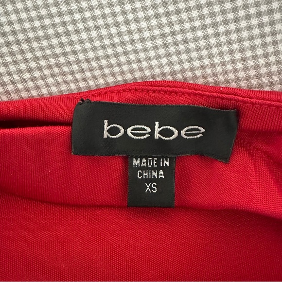 4 red and black Bebe and Rampage tops!! Very cute! Sizes XS, P, S - Picture 6 of 16